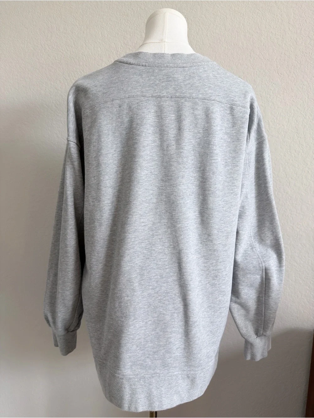 Lululemon Perfectly Oversized Crew Sweatshirt — Heathered Core Light Grey Size 6